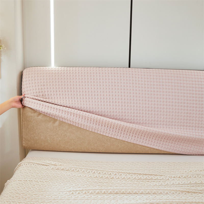 Nordic Effen Kleur Nachtkastje Cover Elastisch Universele Maat Zacht Hoofdeinde Cover Thuis Kamer Bescherming Bed Hoofd Covers Wasbaar Hotel