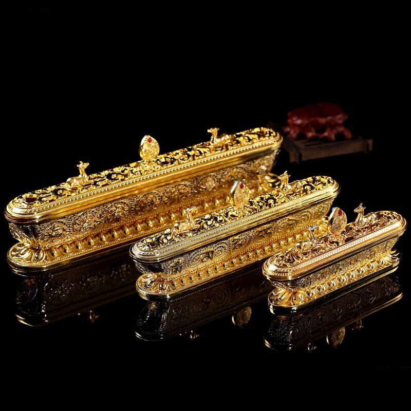 Copper Tibet Incense Burner Antique Handmade Incense Stick Holder Zen Buddhist Teahouse Home Office Decoration Crafts Ornaments