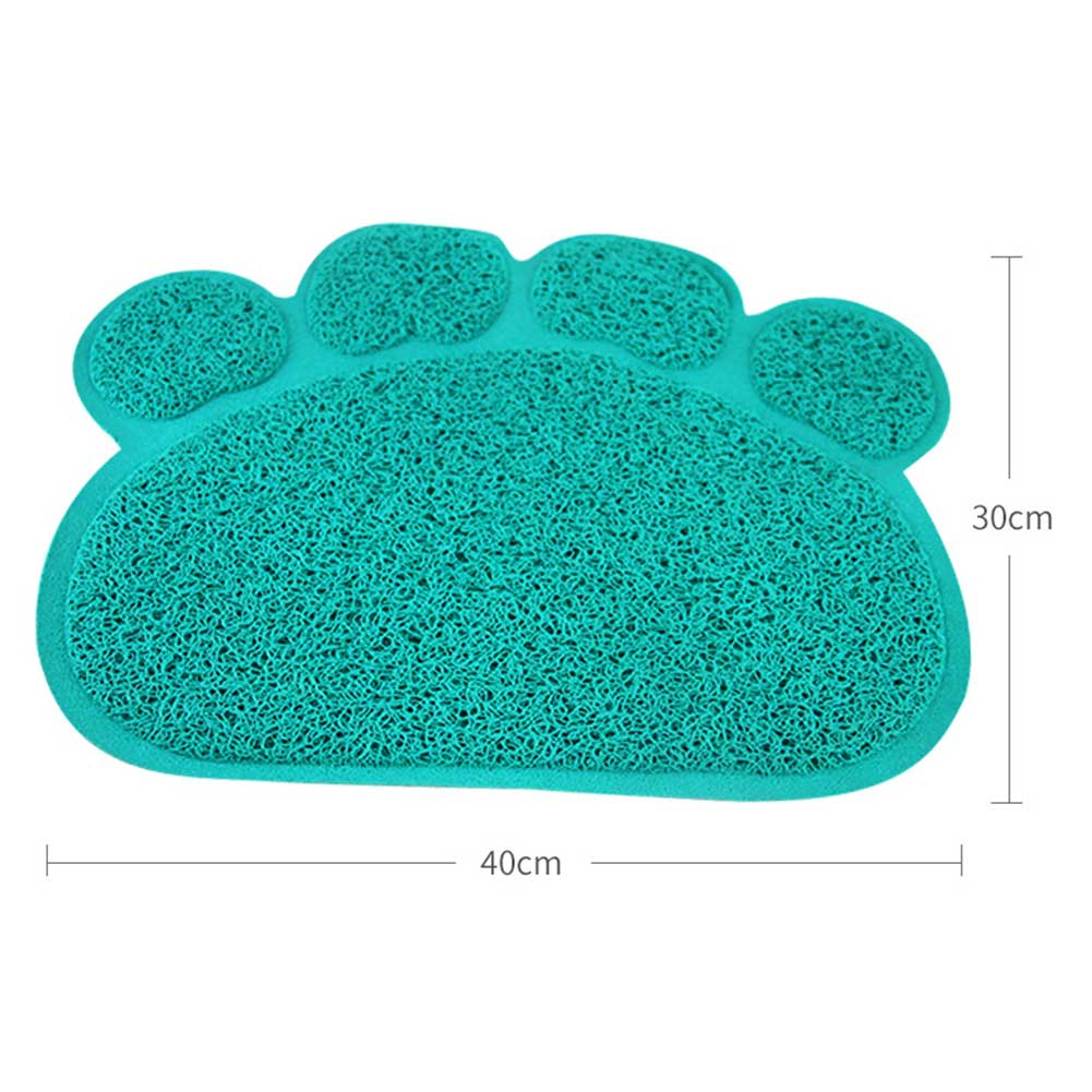 Kattesands fangstmåtter puder 30*40cm pvc elastiske fibermåtter til kattebakke nds: Blå