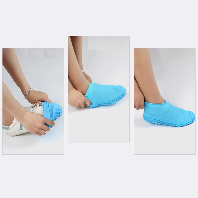 Couverture de chaussure imperméable Durable de Silicone couverture épaissie réutilisable antidérapante extérieure nouvelle