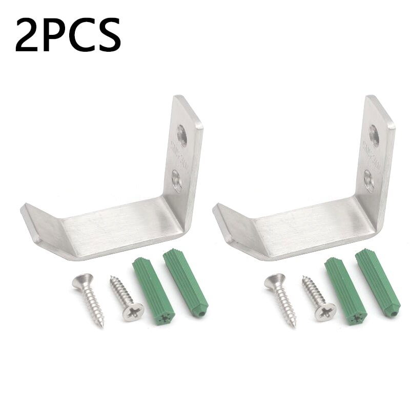 Helmet Hook 2Pcs Motorcycle Helmet Holder Hook Jacket Hanger Home Luggage Hook Multipurpose Wall Mount Rack For Cabinet Door: Small Size Silver