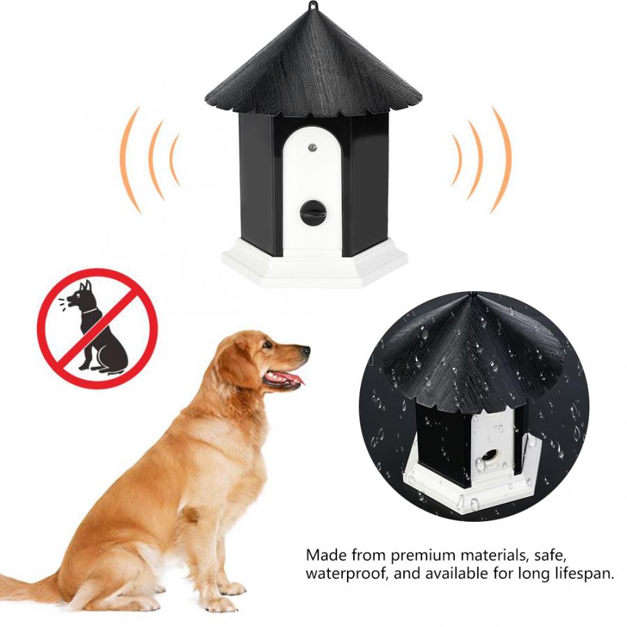 Miniatyr paviljong mot hundskall hundträningsenhet vattentät ultraljudsbarkande avskräckande medel