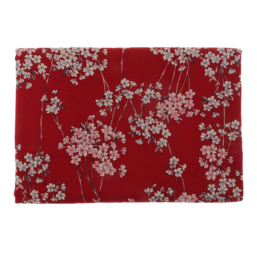 Plum Blossom Japanese Kimono Cotton Fabric Quilting Clothes Fabric by the Metre