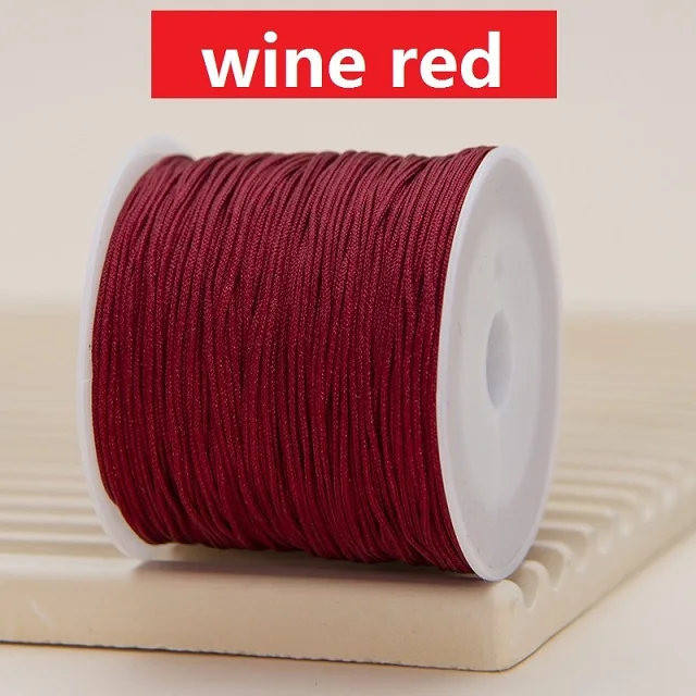 Corda in nylon per braccialetti, cordoncino per annodare cinese, filo per perline in nylon per braccialetti intrecciati, collane con perline e macramè