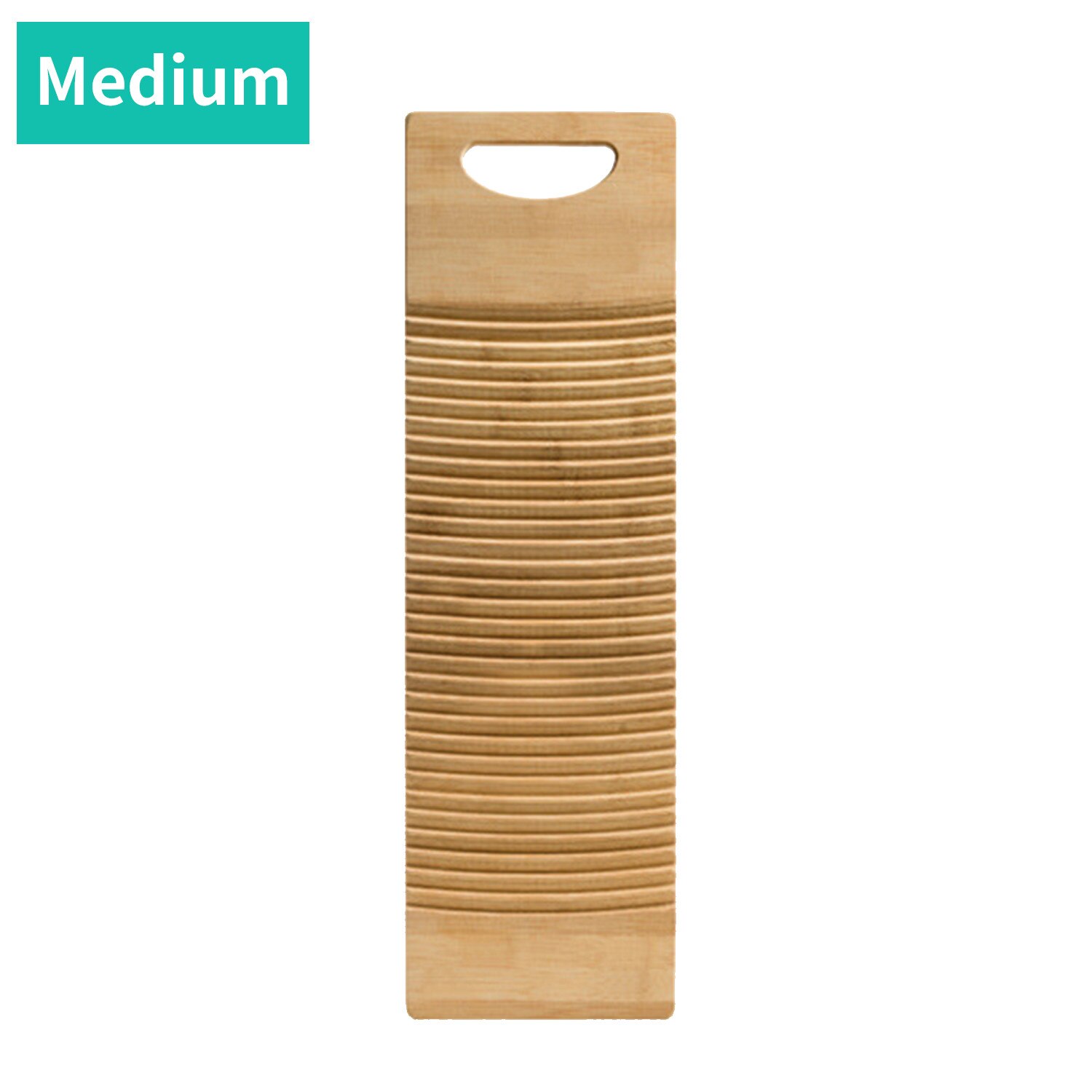 Wood Washboard Washing board with Rectangle Handle Hand Percussion Hand Wash Board Home Clothes Washboard for Laundry: M