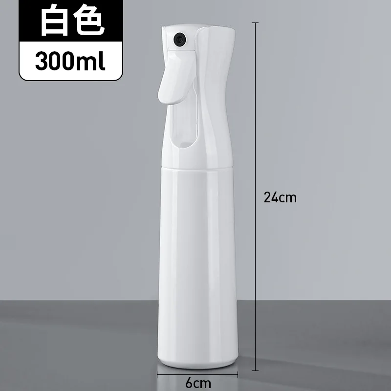 Botella pulverizadora para el cabello de 500/300/200ml, botellas recargables, regadera de niebla continua, pulverizador de agua automático para salón de peluquero, herramientas para el cabello