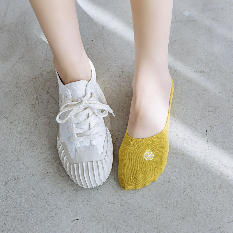 Avocado Fruit Onzichtbare Sokken Zomer Korte No Show Antislip Boot Slipper Low Cut Vrouwen Mannen Sokken Gelukkig Grappig casual Sokken