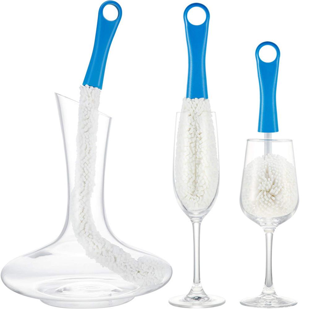Brosse de nettoyage de bouteilles, lave-bouteille Flexible, nettoyeur de carafe à vin, outils ménagers multifonctions pour décanteurs, gobelets