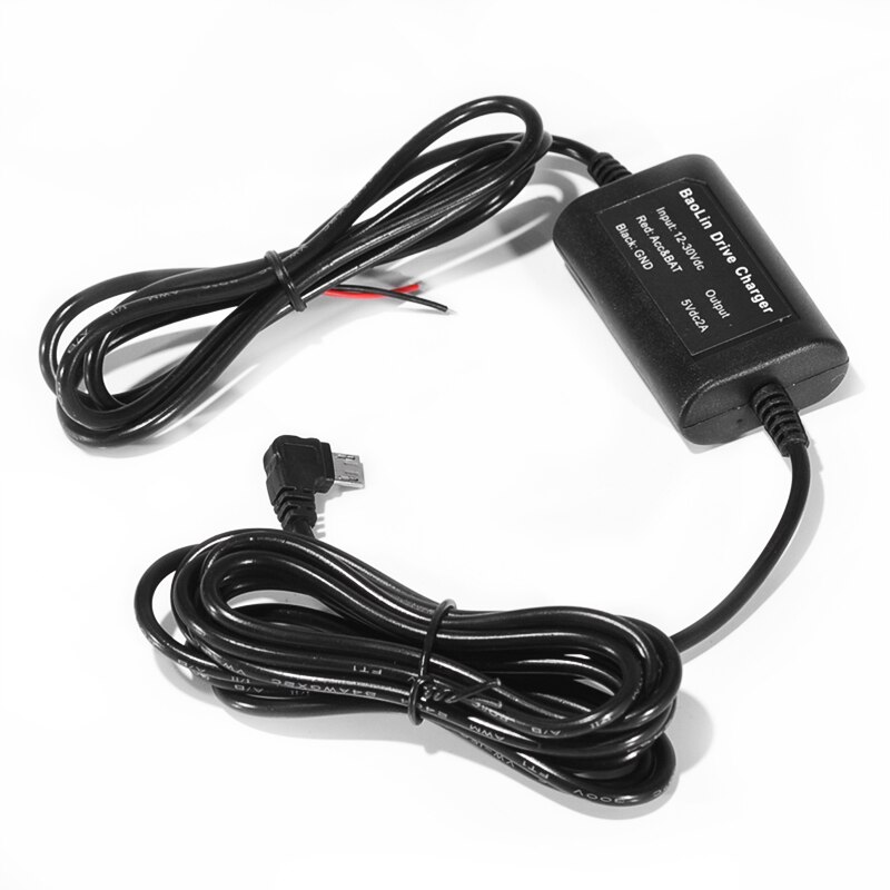 Dc 5V 2A Mini/Micro Usb-poort Draad Kabel Car Charger Kit Voor Camera Recorder Dvr Exclusieve Power supply Box Buck Lijn Kit