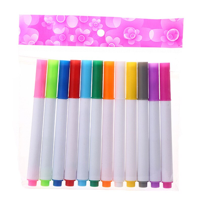 VIP 1 Set Portable Soft Chalk Drawing Board: 12 PCS Water chalk