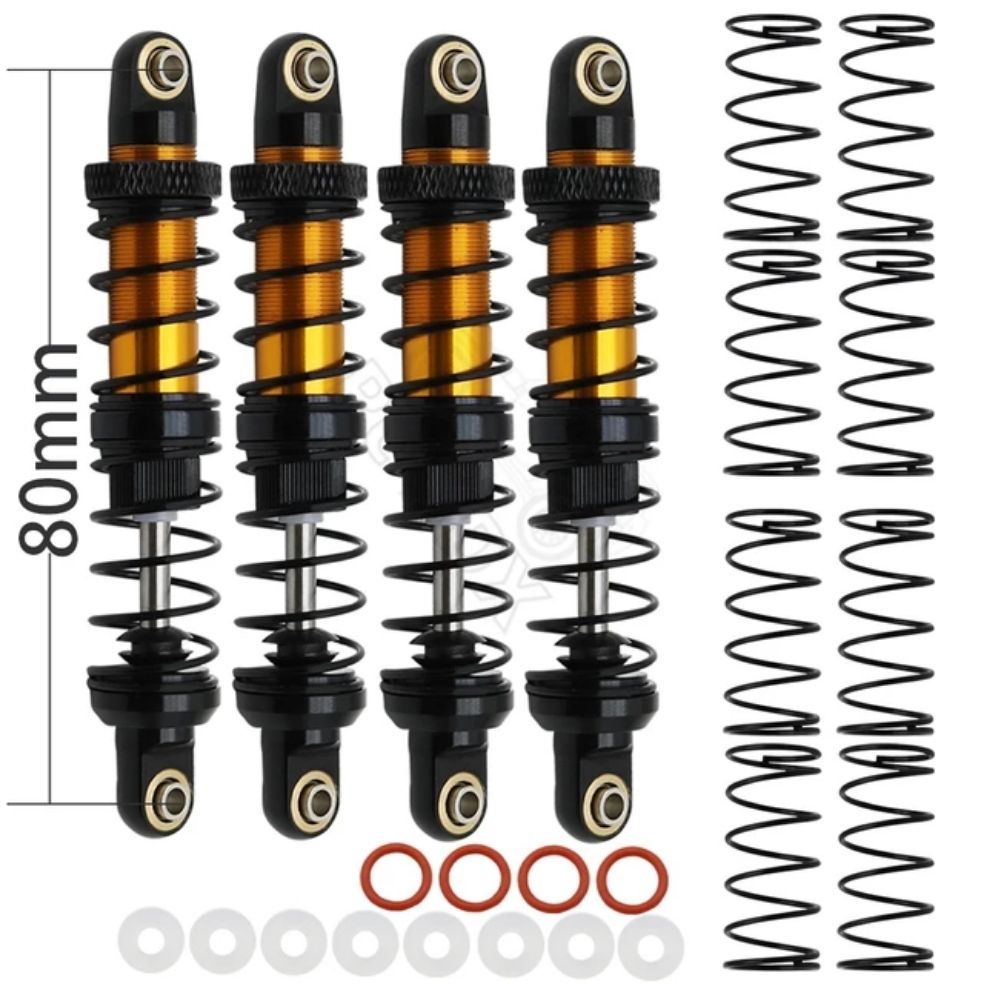 Metal 70mm 80mm 90mm 100mm 110mm 120mm Shock Absorber Oil Damper for 1/10 RC Crawler Car Axial SCX10 AXI03007 RBX10 D90 TRX4