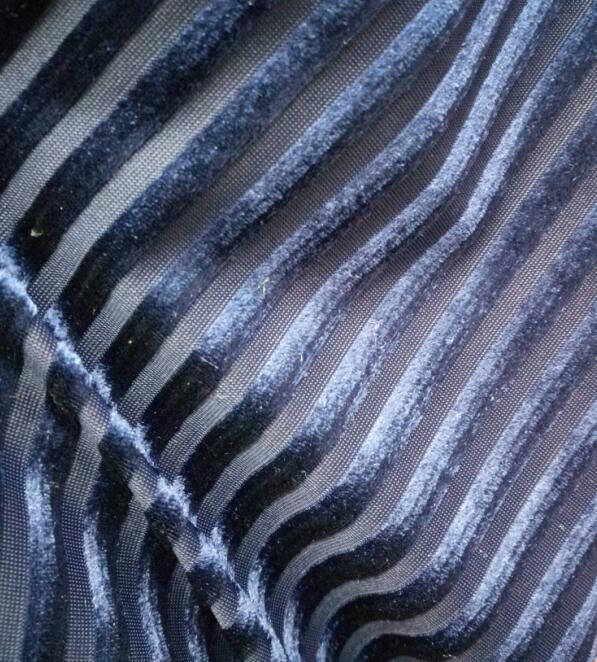 Fløyel stoff elastisk nydelig silkeaktig stripe stoff til kjole luksus myk fløyel hjem tekstil gardin: 7