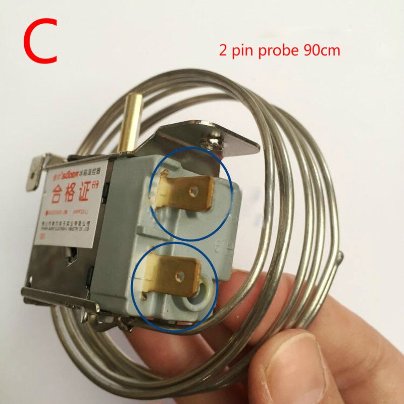 1pc 2 /3pin refrigerator thermostat for freezer refrigerator display cabinet cooler refrigeration accessories thermostat control