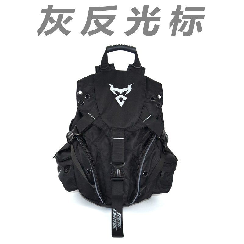 Mochila impermeable para motocicleta para hombre, bolsa de equipaje de viaje para Moto, magnética, color negro: Negro