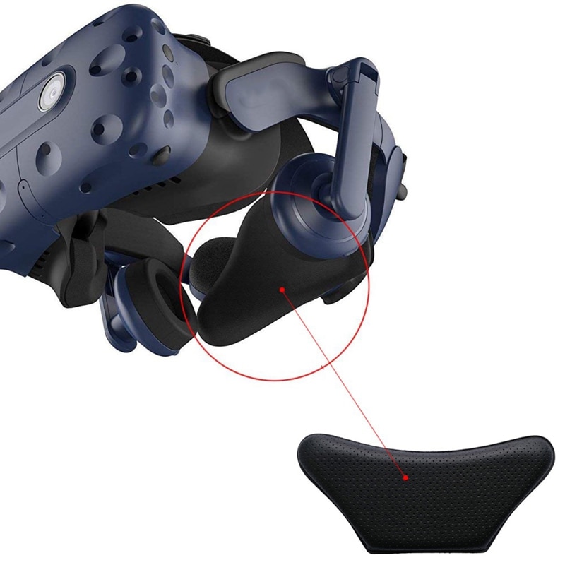 Leer Spons Kussen Vervanging Foam Maskers Hoofd Pad Voor Vr Htc Vive Pro Headset, Eenvoudige Installatie