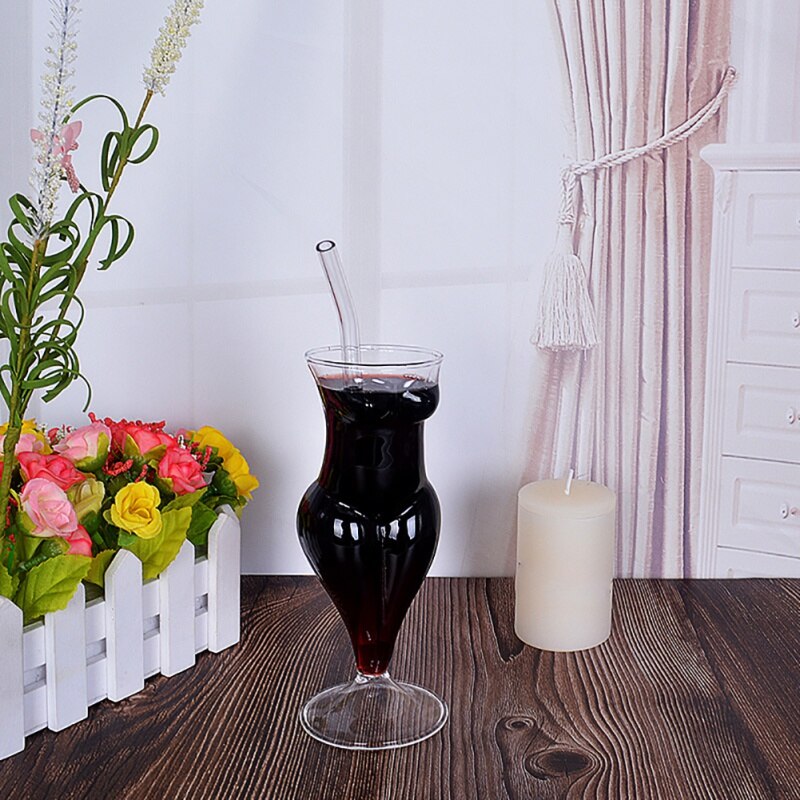 Champagne nouveauté verre à Cocktail Cocktail nu verres à pied personnalisés, verre à vin en verre fait main