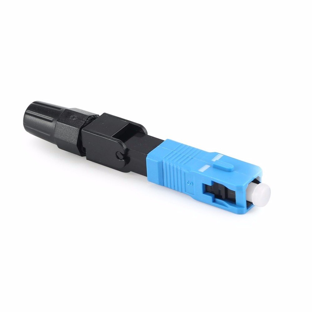 10Pcs SC/UPC Fiber Optic Connector FTTH Embedded Single Mode Assembly Fiber Optic Quick Connector Fiber Optic Fast Connector