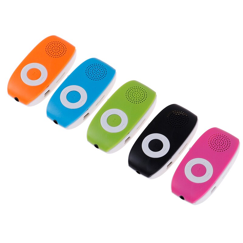 Reproductor de música MP3 para niños con Clip reproductor de música USB reproductor de MP3 compatible con tarjeta SD TF 32GB de música deportiva altavoz incorporado
