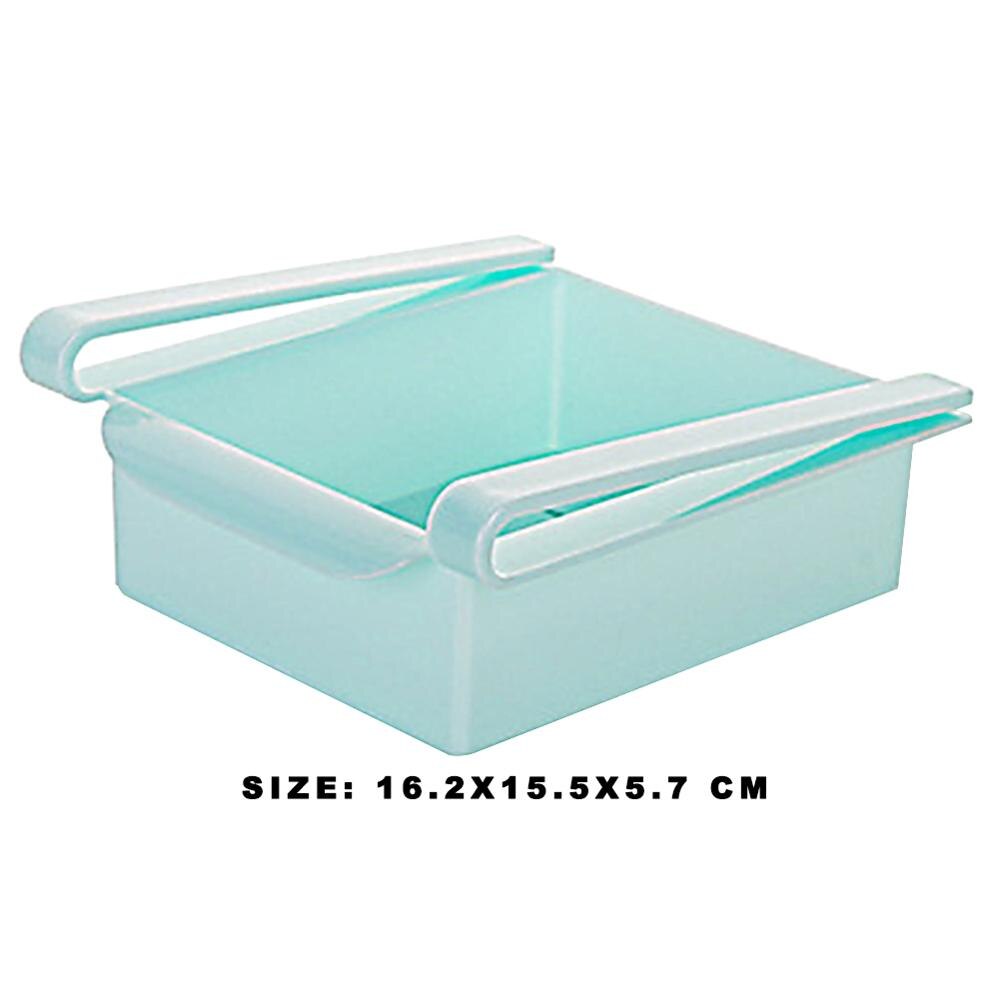 Kitchen Refrigerator Storage Rack Fridge Freezer Shelf Holder Pull-out Drawer Organiser Space Saver Organizer