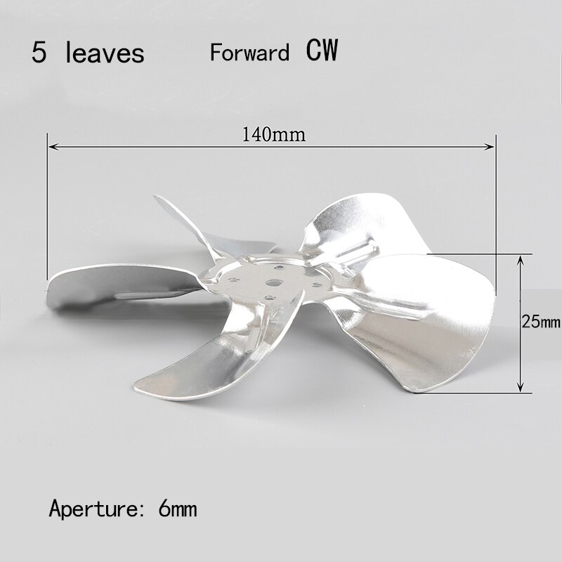 140 mm 150 mm 170 mm 200 mm 230 mm 250mm aluminiumslegering motor blæserblade blæser skovlblade til ovn pillefyr blæser