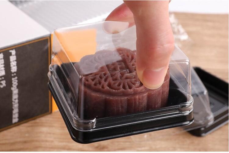 100sets Clear Plastic Wedding Cupcake Boxes for Bridal Shower Christmas Party Boxes Cake Dome Packaging Favors Boxes