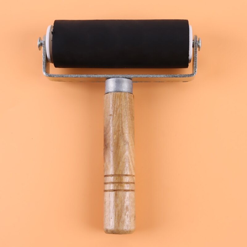 Brayer-Cinta antideslizante de goma suave, herramientas de construcción, herramientas de estampado y tinta, rodillo de goma