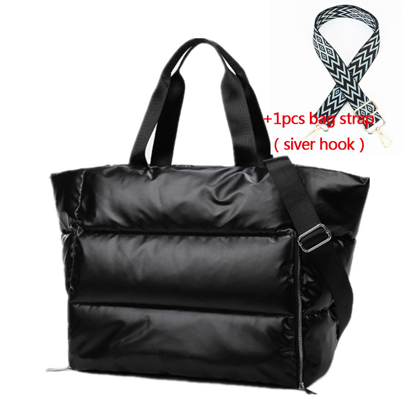 Bolso impermeable para mujer, bolsos de ejercicio con tirante de hombro, uso compatible en gimnasio, yoga deportiva y viaje, bolsa de ,: black 02