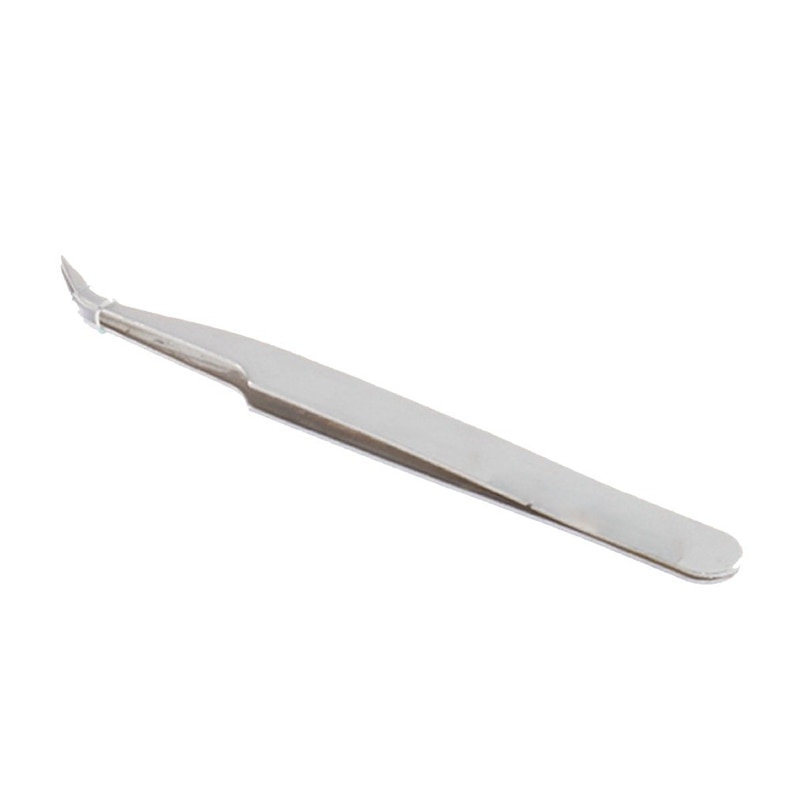 Anti-static Tweezer Maintenance Tool Curved Pointed Stainless Steel: Default Title