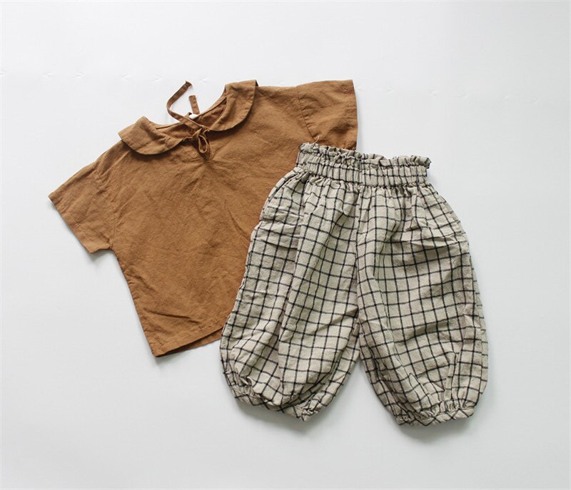 de algodón de otoño ropa de bebé coreano estilo las niñas Tops de manga corta ropa de niños pijo Casual blusas estilo G004