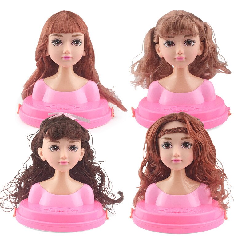 Conjunto de muñecas de juguete para niña, peine de maquillaje de princesa, Kit de seguridad no tóxico, para niña