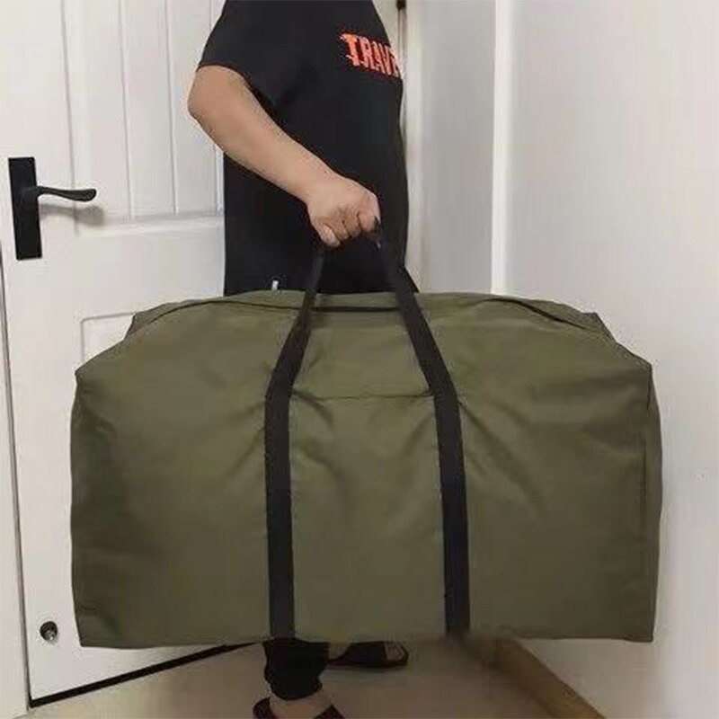 Unisex tunn hopfällbar väska stor kapacitet bärbar duffle bag casual lätt herr handväska weekender oxford kläder förvaringsväskor