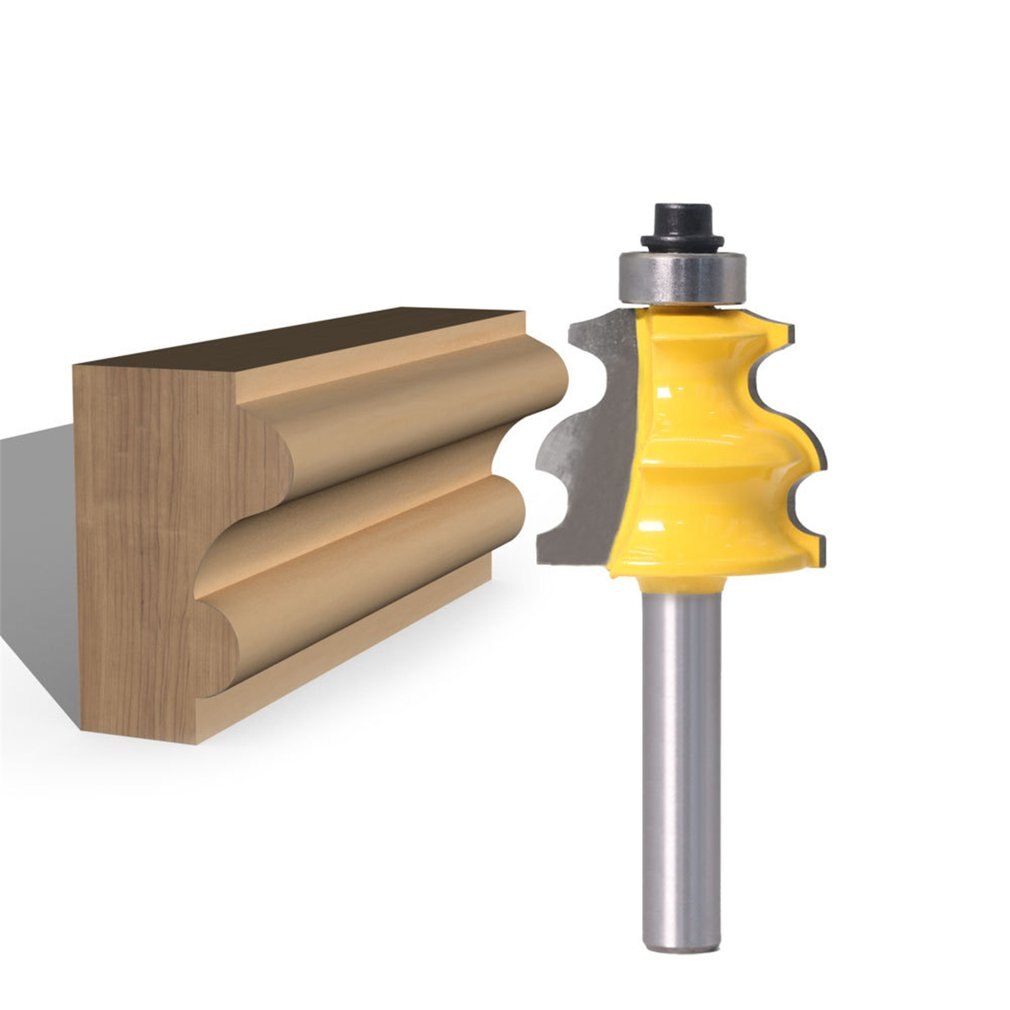 1 pcs 8mm Shank Line Router Bit Architectural Molding Woodworking Tenon End Mill for Wood Machine Tool