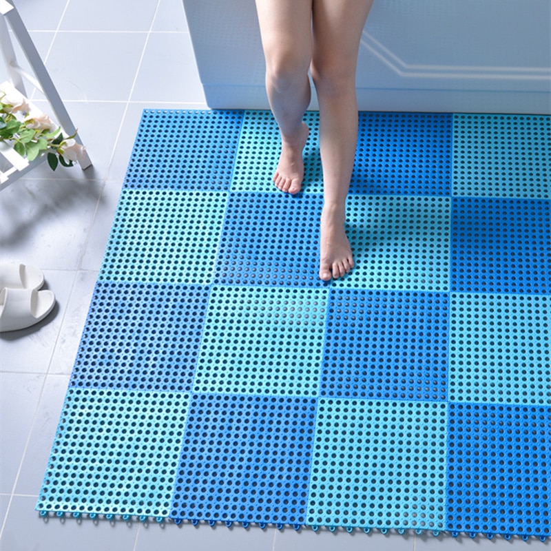 pvc Bath Mats Rug 30X30cm massage carpet Safety Non-slip Mat for Shower Room WC balcony Kitchen floor Drain cover Feet Pad