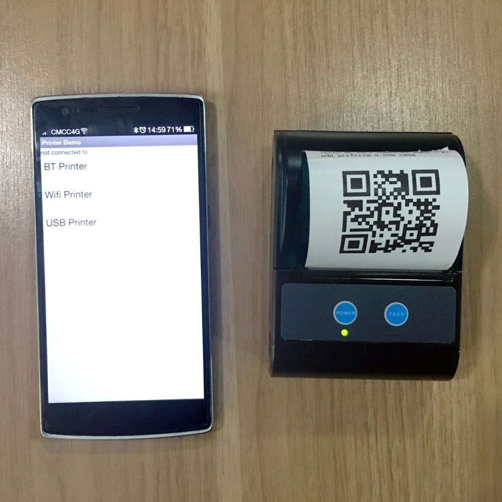 Mobile Mini Printer Bluetooth 2.0 Thermal Receipt Printer
