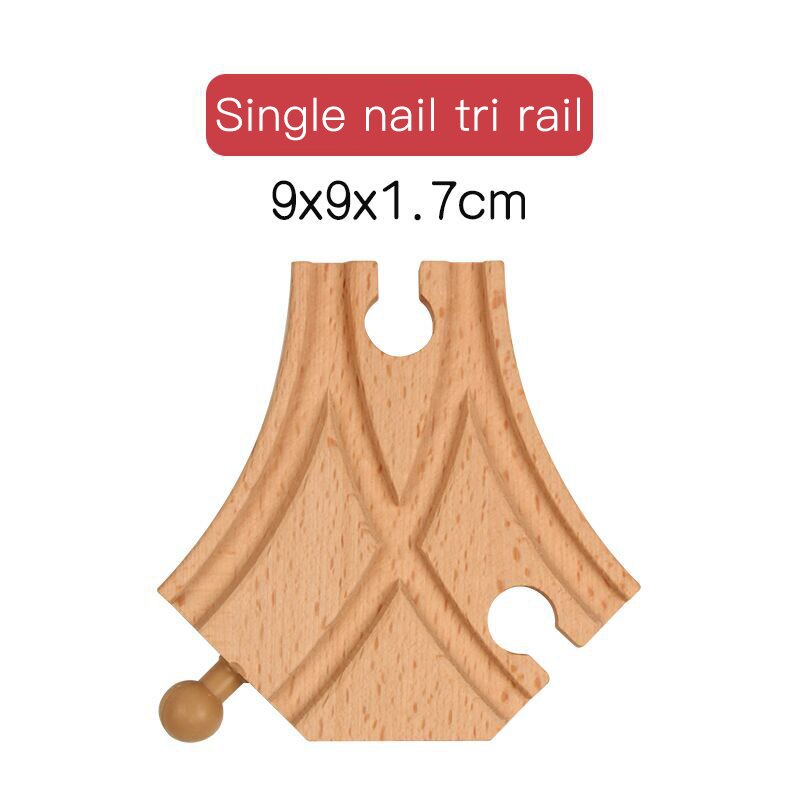 DIY Wooden Railway Track Toy Universal Accessories Competible for Thoman Track Educational Rail Train Toys for Children: 13