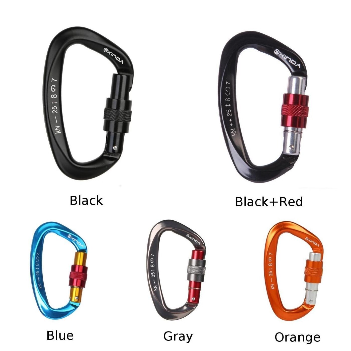 25kn outdoor karabijnhaak clip karabijnhaak kleine sleutelhanger kamperen sport karabijnhaak hoge draagkracht