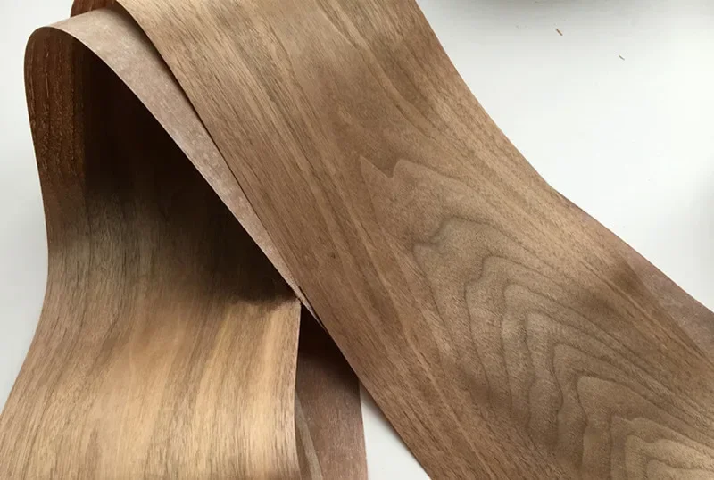 1 rol 250cm natuurlijke zwarte walnootfineer dunne handgemaakte doe-het-zelf massief houten decoratieve panelen luidsprekerrenovatie
