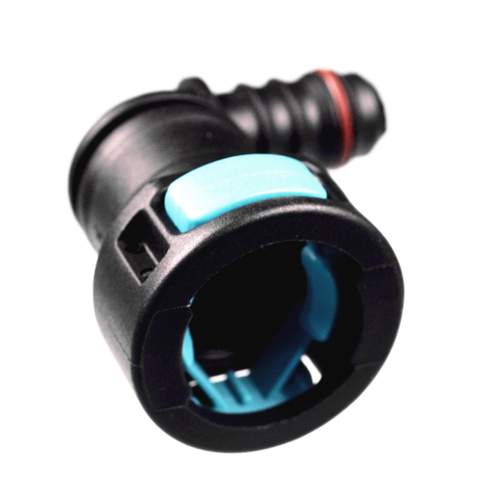 11.8mm ID8 Fuel Line Fitting Connector,SAE12 Elbow Plastic Connector,fuel hose quick connector