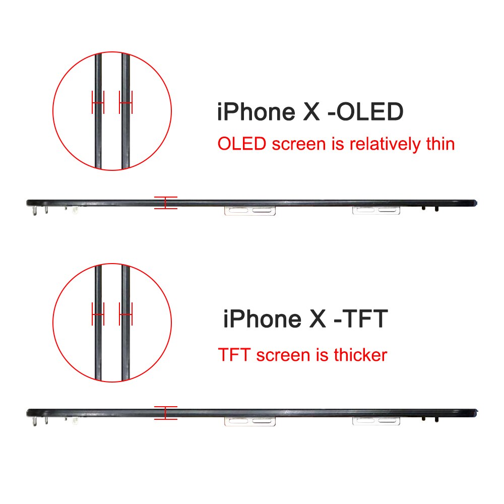 100% OLED iPhoneX Display For iPhone X XS LCD Display Touch Screen Digitizer Assembly Replacement Mobile Phone Parts A1865 A2097