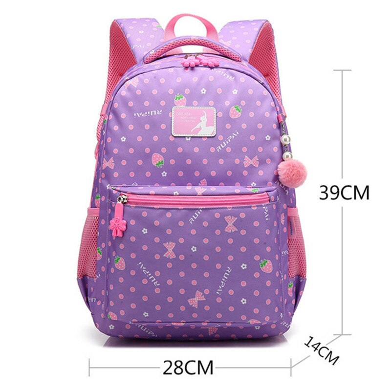 Junior High School Backpacks For Girls Primary Kids Bags two Size Large Capacity School Bags For Children Girls