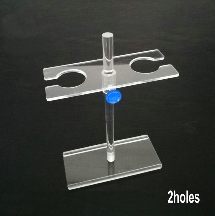 1 Uds. Soporte de embudo separador de vidrio orgánico PMMA soporte Rack suministros de laboratorio 2 agujeros o 4 agujeros tamaño de los poros 45/55mm