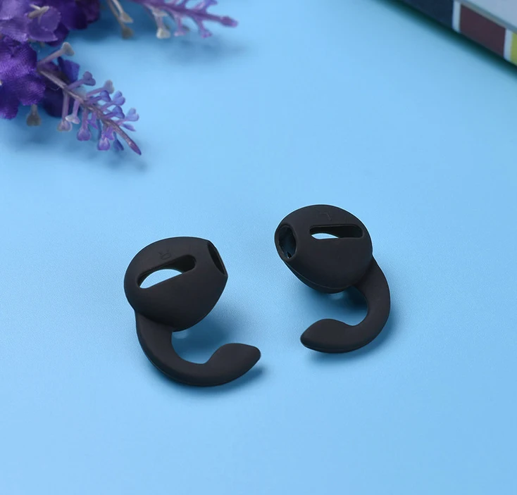 Weiche Silikon Sport Ersatz Ohrhörer Tipps für IPod IPhone 6/6 Plus / 5 / 5S / 5C Apfel Kopfhörer Ohrhörer Earpods: Schwarz