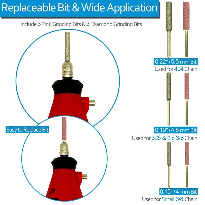 110 volt draagbare universele kettingtanden slijptool voor kettingzagen  g8tb