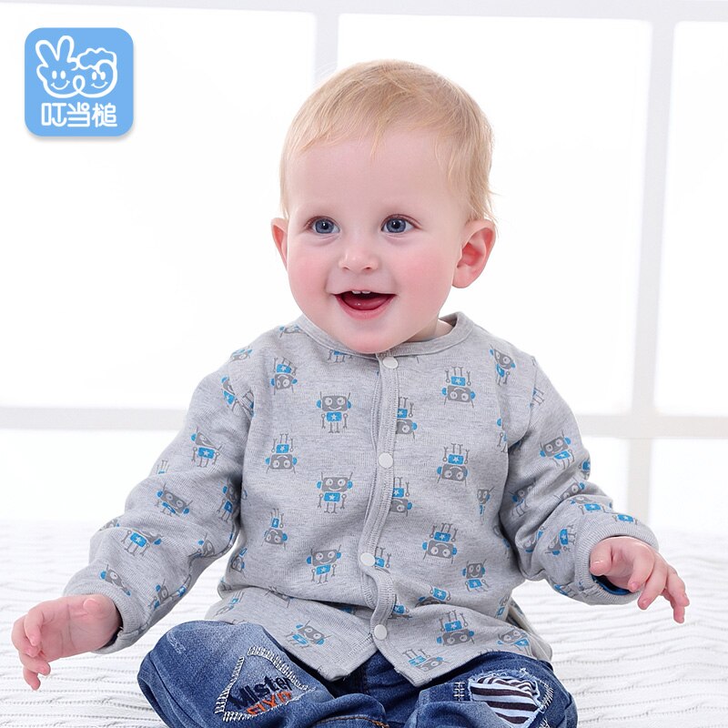 Dinstry overcoat for aged 6month to 2 year's baby boy's& girls spring and autumn ,four buttons opening, printing fabric