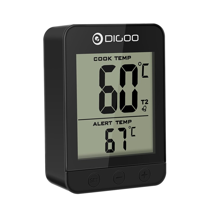 Digoo Smart DG FT2203 Bluetoorh LED Display BBQ Kitchen Cooking Thermometer Metal Probes APP Function For Meat BarbecueGrilling