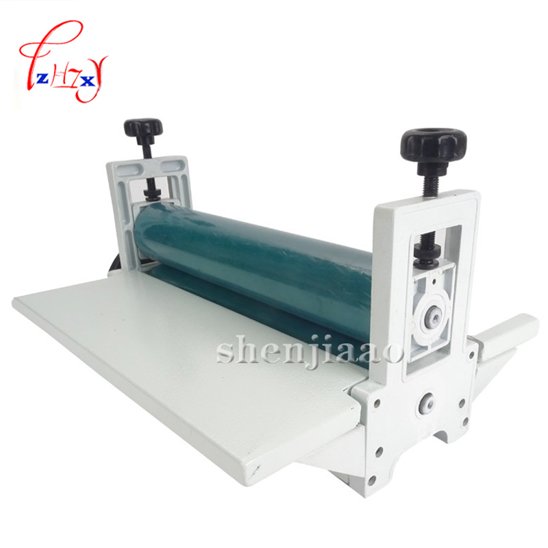 14" 350mm Manual roll laminating machines Photo Vinyl Protect Rubber Cold Laminator 1pc