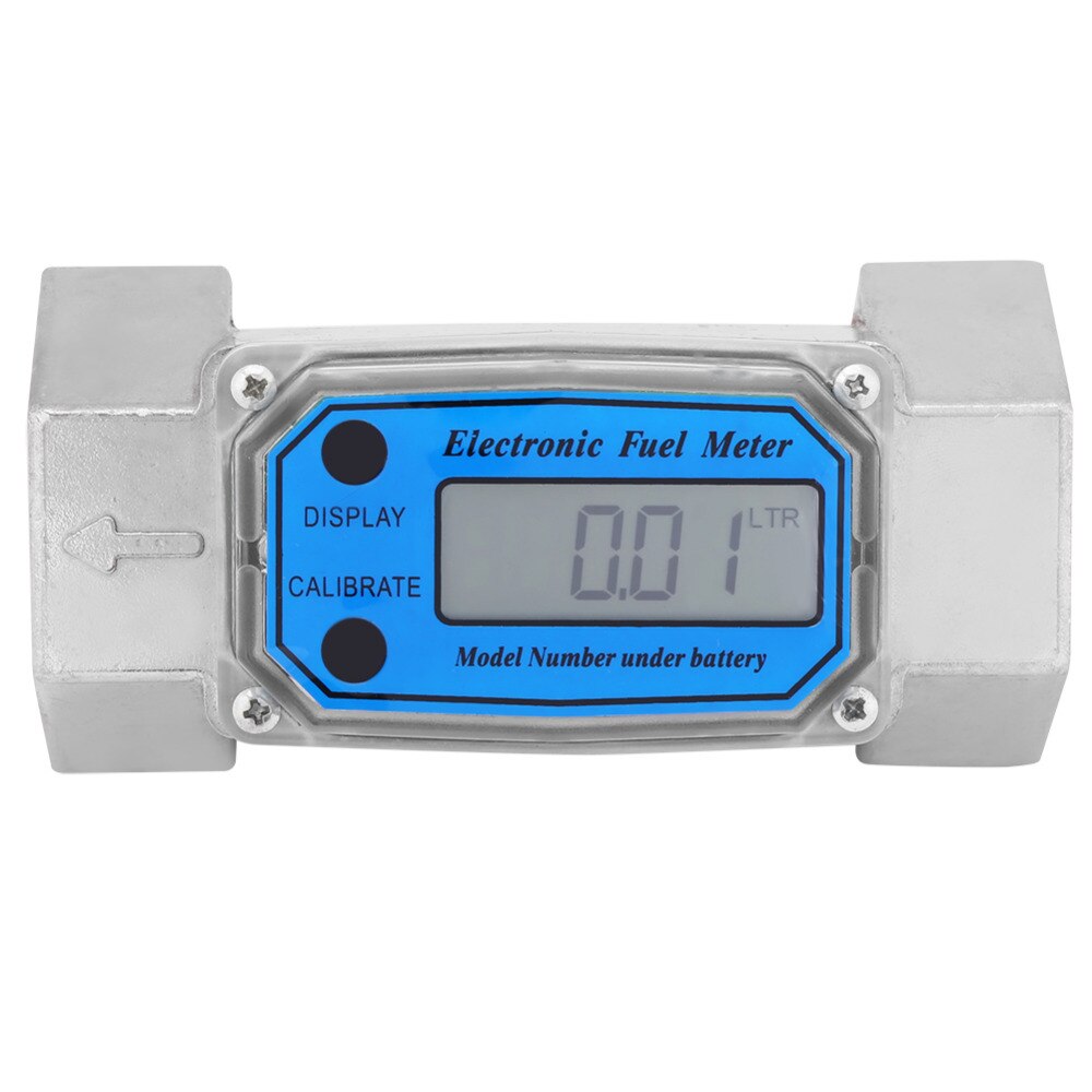 15-120L/Min Digital Meter Diesel Fuel Meter 1.5inch NPT Blue Electronic Meter