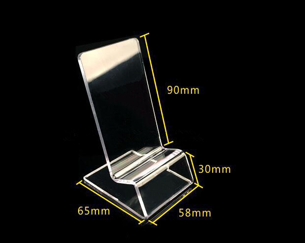 10pcs Clear acrylic mobile cell phone display stand phone Digital product holder jewelry/watch display holder rack: Style 1
