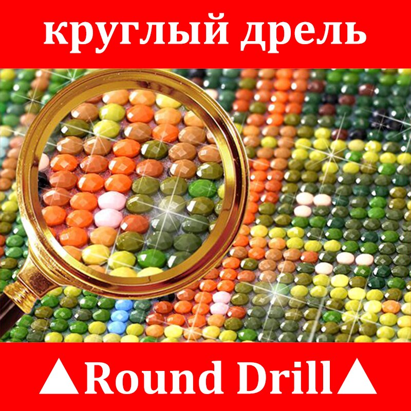 5D bricolage à point de croix rond | Peinture au diamant rond, broderie en diamant, texte de dessin animé, kits de mots, mosaïque en diamant, perceuse décorative pour la maison