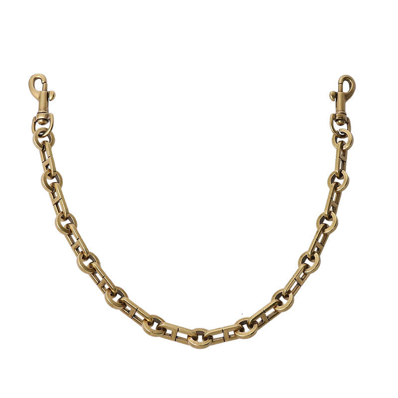 Sac seau pour presbytes, ceinture à bandoulière, chaîne métallique, longueur de 40cm à 130cm, pièces d'épaule en cuivre